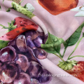 Impression colorée vibrante Tissu en mousseline de mousseline en polyester pur